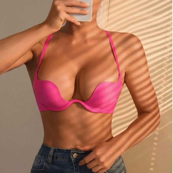Vibrant Pink Women's Bra - Picture 2 of 10